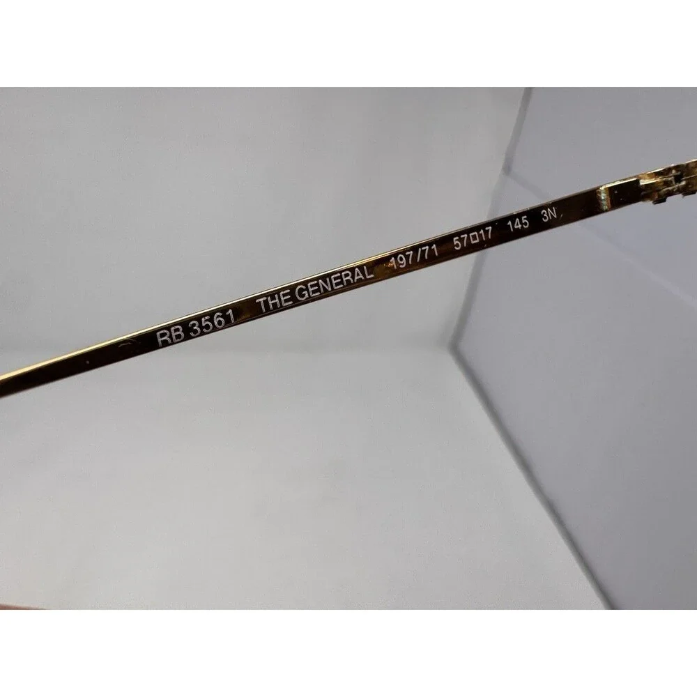 Ray-Ban RB3561 The General Sunglass Frames Only 57-17-145 Gold